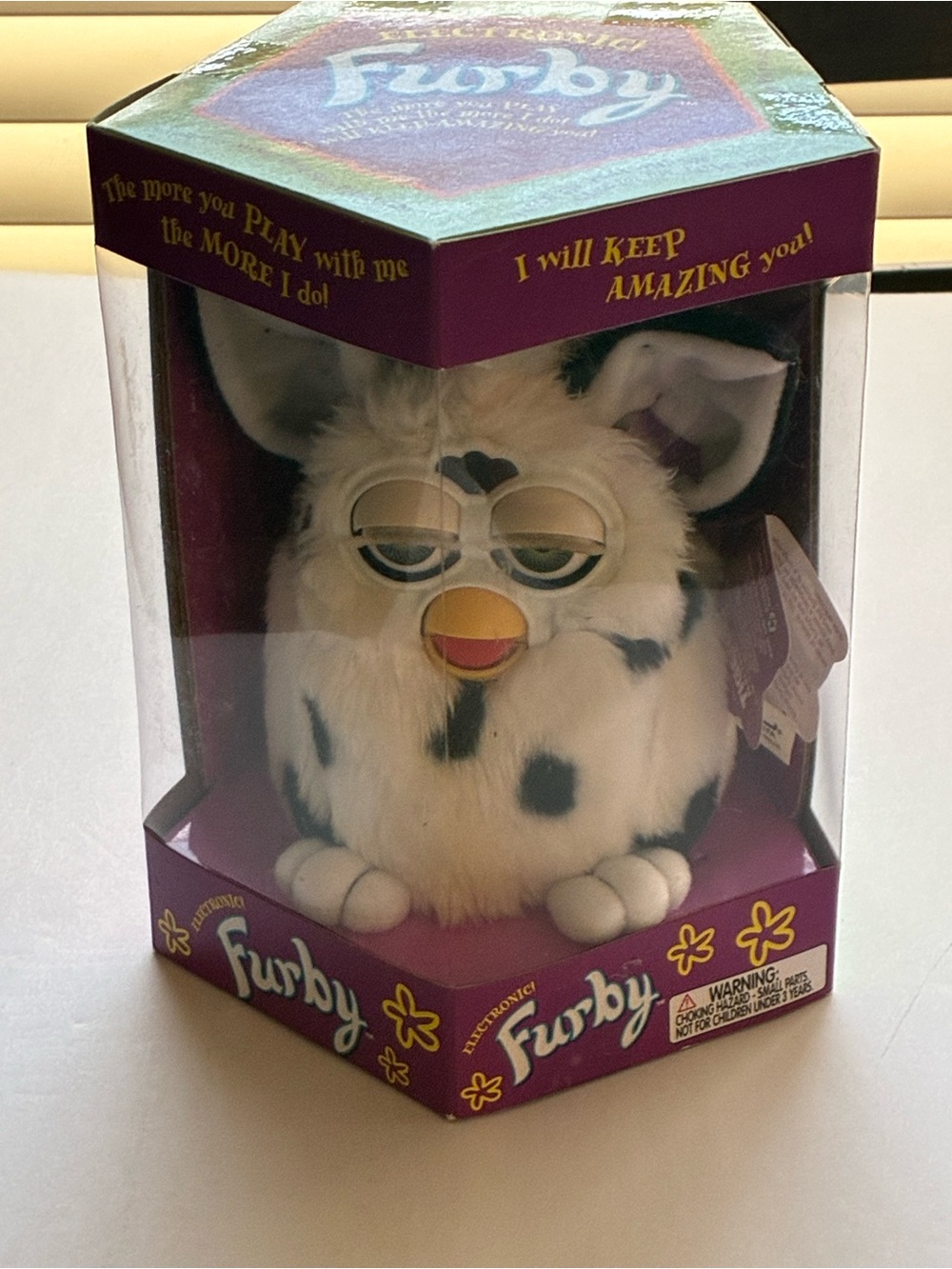 1998 Tiger Electronics Furby Model 70-800 Black White Sealed In Box Vintage